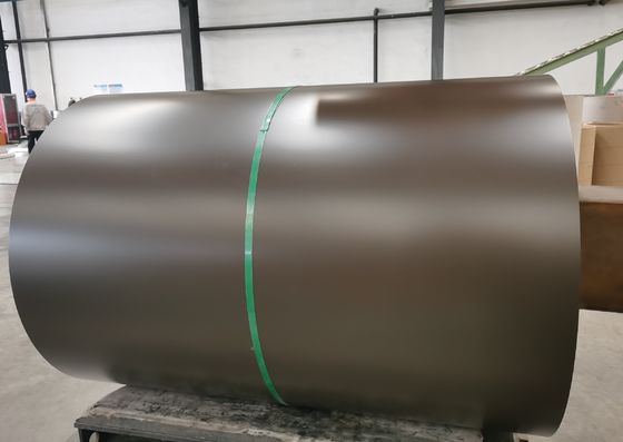 Bronzen kleur spoel Aluzinc basis metaal PPGL AZ100 voor goot en dakpaneel voorgeschilderd PPGI PPGL