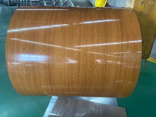 PVDF Printech Houtkorrel Kleur spoel 50 jaar garantie 3003H24 Aluminium spoel 0,80*1200 Kleur coated spoel