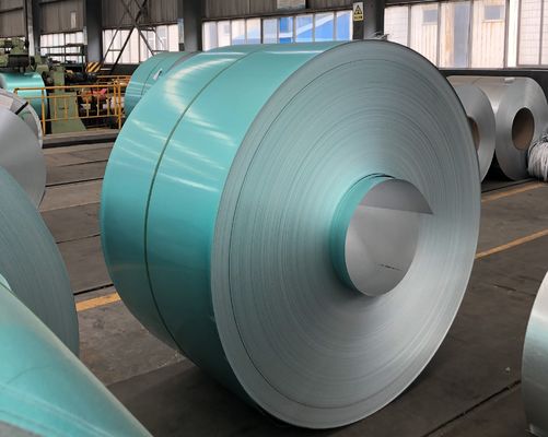 Groene kleur AFP Aluzinc staal voor metalen tegels met een stenen coating Regelmatige spangel 55% Aluzinc staal spoel Regelmatige breedte 1M