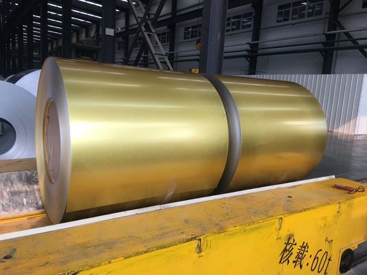AZ70 Coating Aluzinc Coil Golden AFP Galvalume Steel For Stone Coated Roof Tile A792M