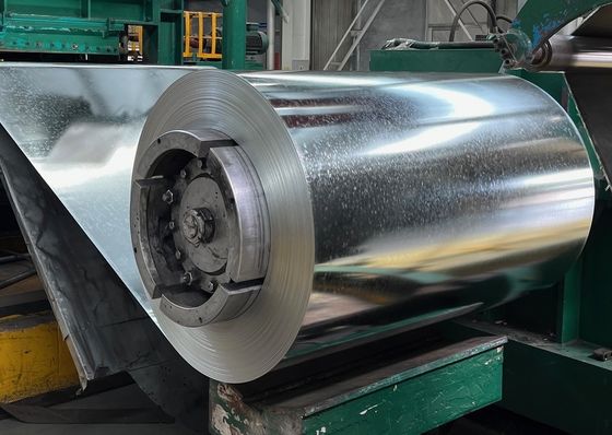 hDGI gechromeerd 6+ Zink 100 g/m2 Helder regelmatig Spangle Hot-Dip gegalvaniseerd staal GI spoelen Voor rollende deuren S320GD