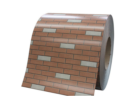 JIS G3321 0,45 mm Brick Grain PPGI PPGL Voorgeschilderd Galvalume Steel Coil Muurbekleding Gebruik 20 jaar garantie