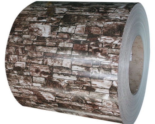 ASTM A755 Brick Marble Pattern Voorgeverfd gegalvaniseerd staal met houtkorrel voor industrie, dakbedekking, bouwmaterialen
