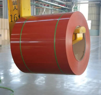 Rode kleur Z225 0,75*1220 PPGI Voorverfstaal spoelen HDP S320GD Europese norm EN10169