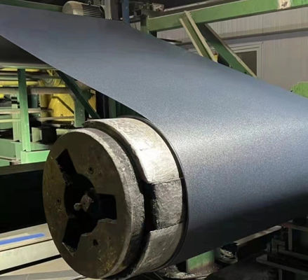 Textured Matt Pre-Painted Galvalume Steel Coil AZ165g RAL7024 Grijze Kleur Dakpaneel Tegel Beckers HDP-40 Jaar Garantie