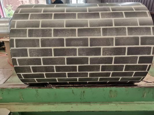 SGCC DX51D~DX53D Brick Design Prepaint Color Coating Steel Sheet PPGI
