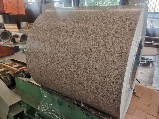 PVDF Marmer Graan Steel Coils PPGI PPGL Voorgeverfde Galvalume Steel Coil AZ150 Muurbekleding Gebruik 30 jaar garantie