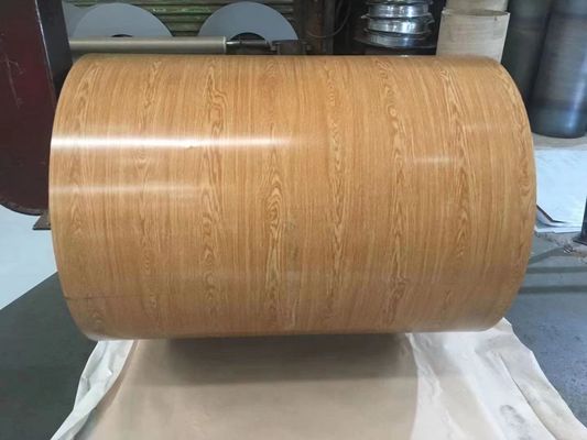 Houtgraan staal spoelen voorgeverfde galvalume staal spoel Z100 wandbekleding interieur decoratie PE 15 jaar garantie