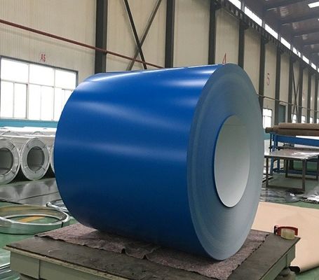 RAL5020 Oceaanblauw PE HDP PVDF Kleurbedekte aluminium spoel 3003 H24 H26 100MEK weerstand