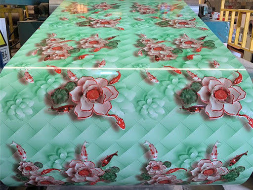 Polyester ((PE) Kleurbedekte voorgeverfde gegalvaniseerde PPGI-staal spoel 0,28*600mm Printech Kleurbedekte spoel JIS G3302; EN1014