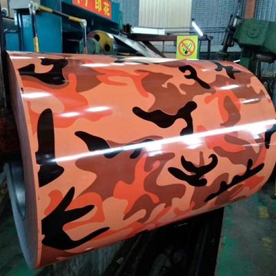 Europa Standaarden 0,35 * 1250mm Voorgeverfde 3D-metalen houten stalen spoel voor hekken Printech Kleurbedekte spoel 40-275G / M2