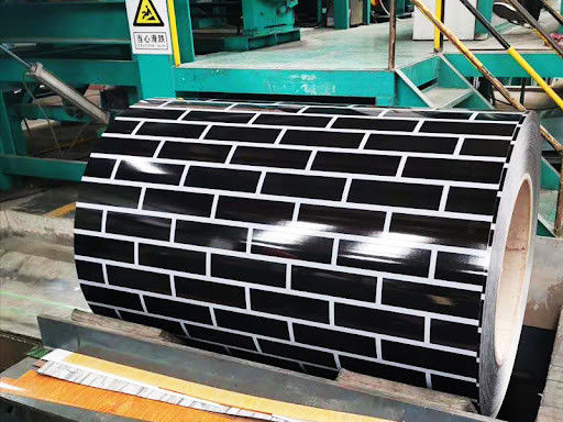 Stone Grain Printech Color Coil 3003H24 Aluminium Coil PVDF Hout Grain 50 jaar garantie Kleurcoated Coil